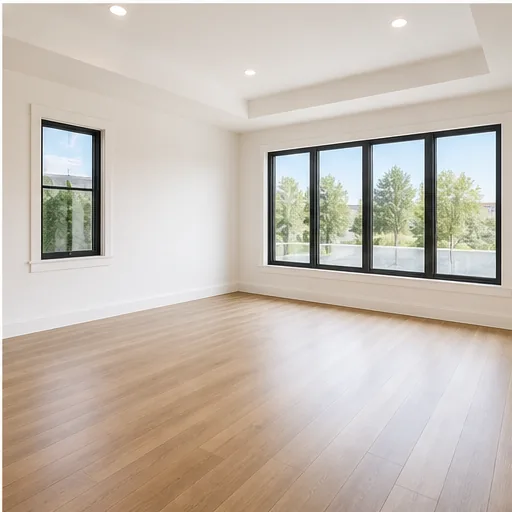 Clean newly constructed room
